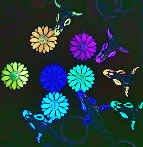 Flower Glow in the Dark Keychains