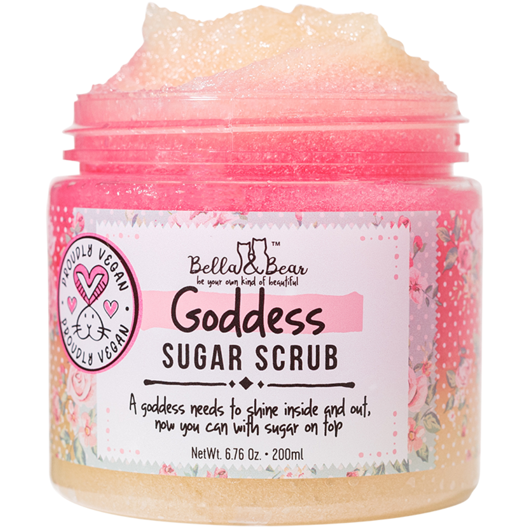 Bella & Bear - Goddess Sugar Scrub Body Exfoliator, with Shower Gel 6.7oz