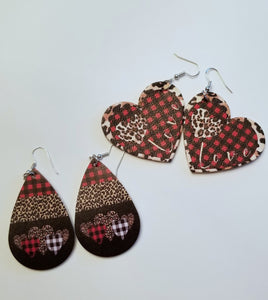 Double Sided Valentine Earrings