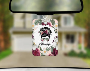 BADA$$ Moms Crafting Co. - Car Freshener - #momlife Floral - Coconut Paradise