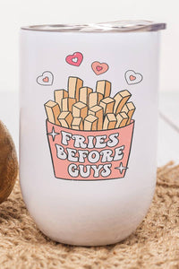 Cali Boutique Wholesale - Valentine's Day Wine Cup Fries Before Guys Tumbler Gift