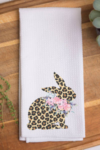 Cali Boutique Wholesale - Leopard Side Bunny Towel 14121