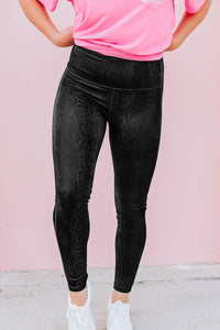 Snakeskin Tummy Control Leggings