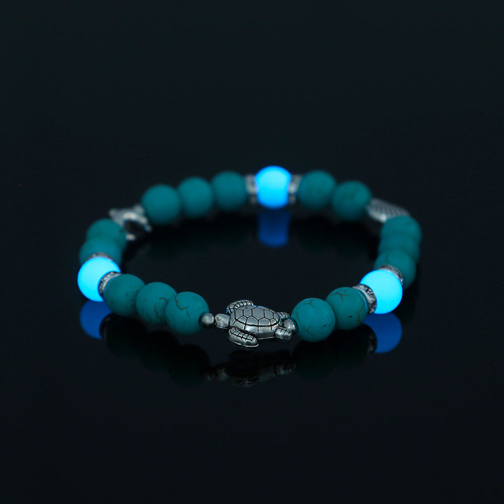 Turquoise Glow in the Dark Stone Bracelet