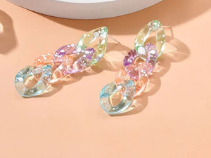 Transparent Chain Earrings