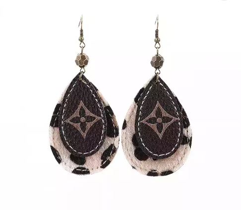 Leopard Print Western Boho Earrings – Blushing Owl Co