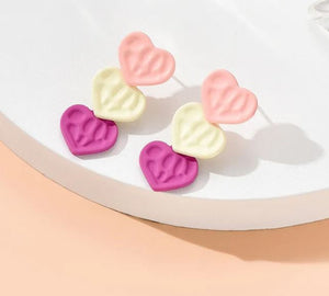 Candy Hearts Valentine Earrings