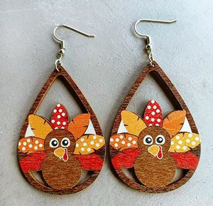 Turkey Time Thanksgiving / Fall Earrings